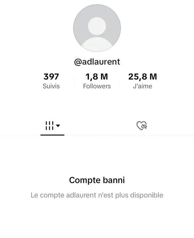 Platform restriction screenshot: AD Laurent · @adlaurent