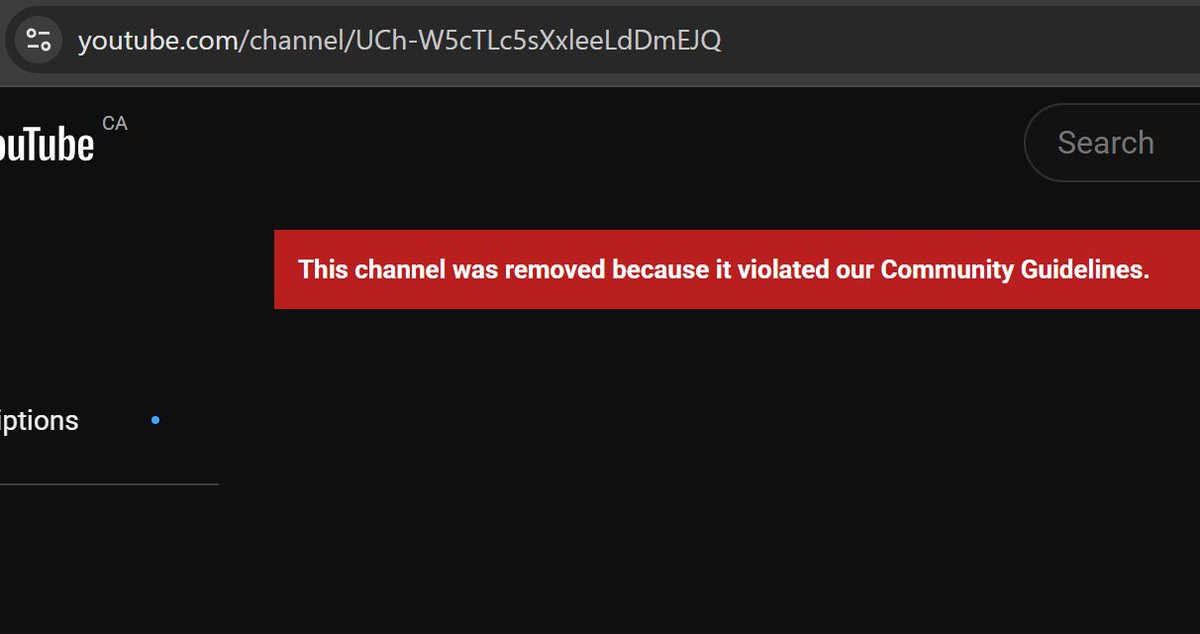 Platform restriction screenshot: Parlo